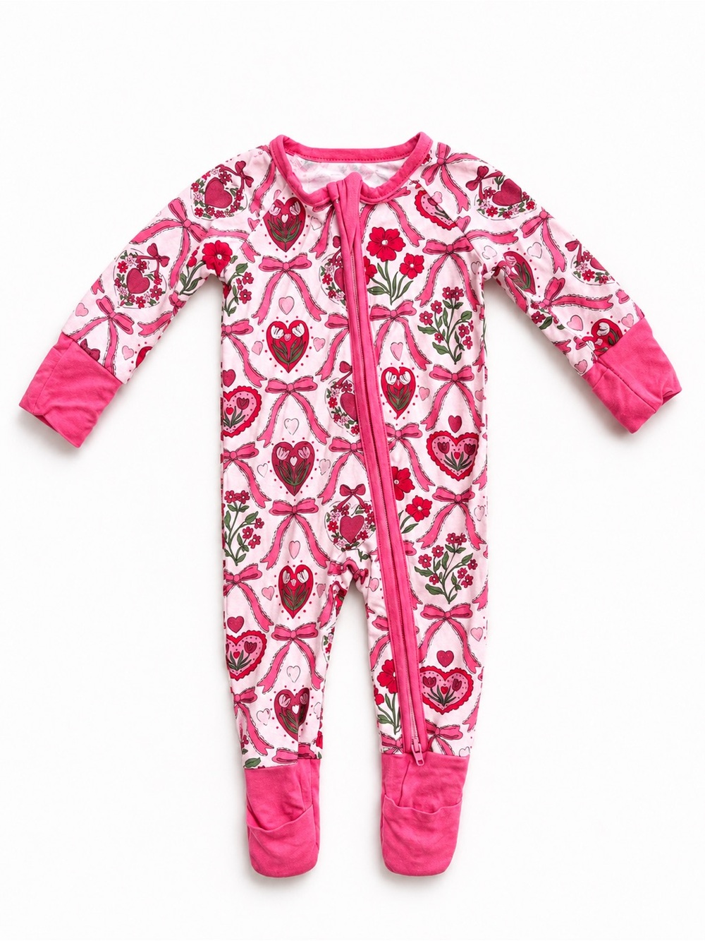 Heart Footies Pajamas